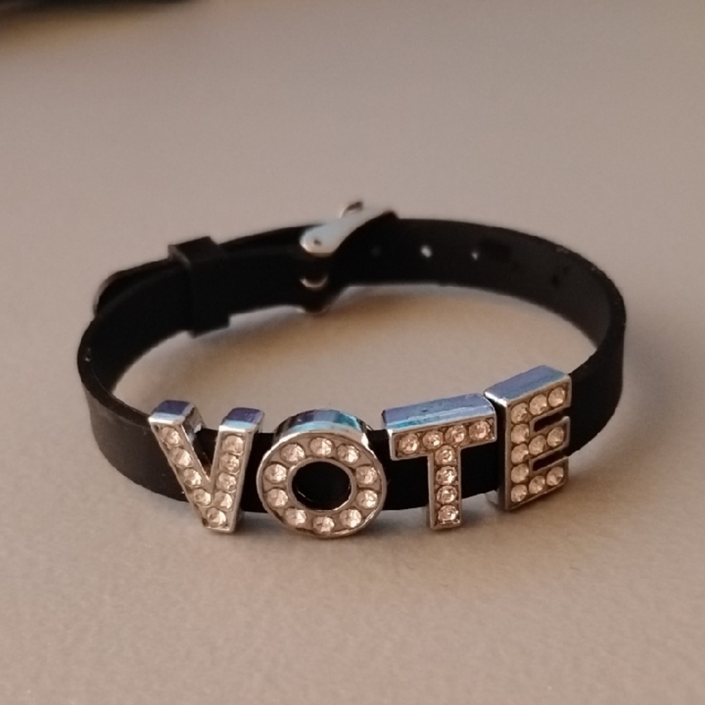 VOTE Black and Silver Bracelet
